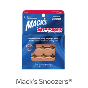 Macks Snoozers silikonové špunty do uší